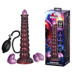Gode Voidclaw Brute, sa poire et ses œufs posés à côté de la boîte Power Monsters