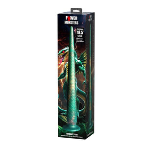 Boîte Power Monsters Verdant Titan, gode queue de dragon en silicone 47 cm