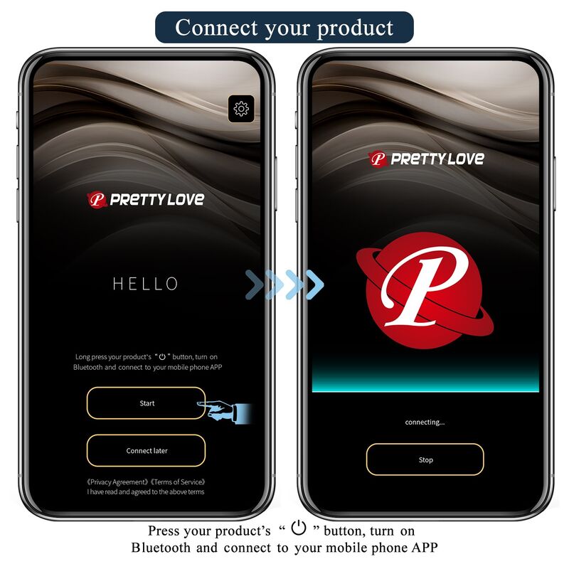 Bluetooth-Verbindung des Anthony Massagers mit der App