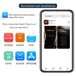 iPhone-Bildschirm zum Herunterladen der Pretty Love App