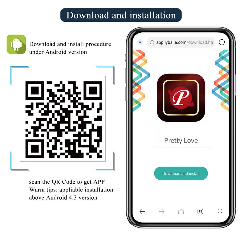 Android-QR-Code der Pretty Love App