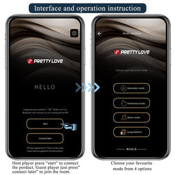 Verbindungsbildschirme der Pretty Love App