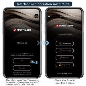 Verbindungsbildschirme der Pretty Love App