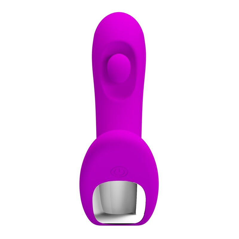 Vue du dessous du masseur Bauer avec bouton de commande et finition argentée sur la base