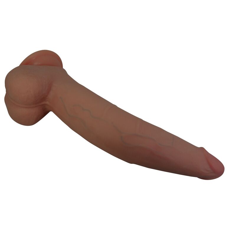 Gode réaliste Cuthbert marron — ventouse vue de dessous