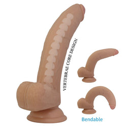 Gode réaliste Ellcument chair — flexibilité en main