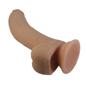 Gode réaliste Ellcument chair — ventouse vue de dessous