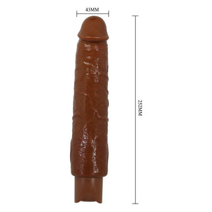 Schéma des dimensions de Soren : 25,2 cm de longueur totale et 4,3 cm de diamètre