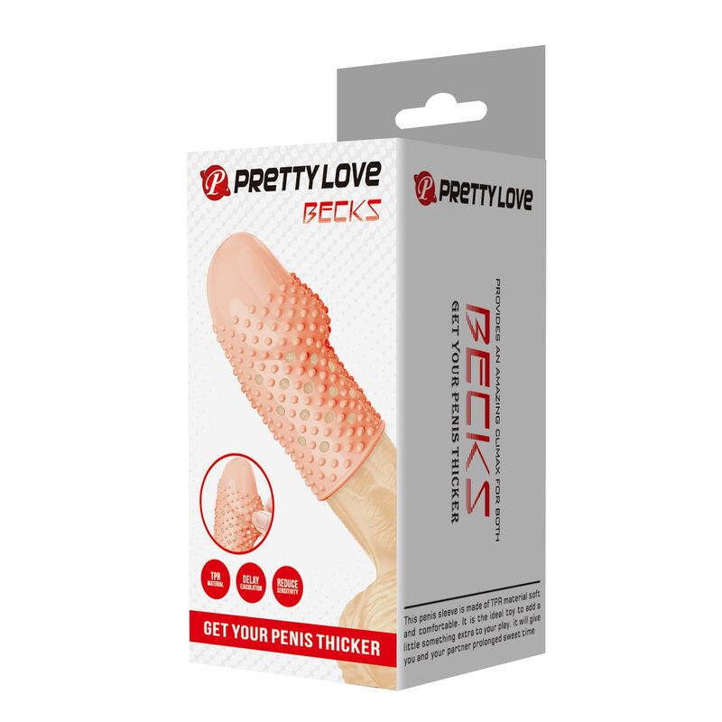 PRETTY LOVE MANCHON PENIS POUR GEEK GAGNEZ EN EPAISSEUR COULEUR NATURELLE