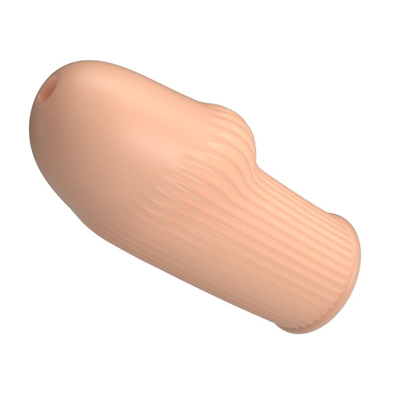 PRETTY LOVE Huel flesh-coloured ribbed penis sleeve for added thickness