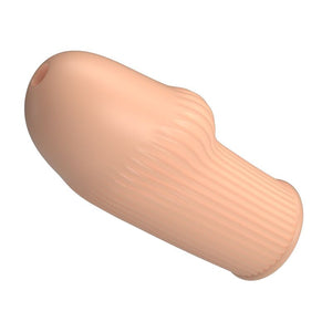 PRETTY LOVE Huel flesh-coloured ribbed penis sleeve for added thickness