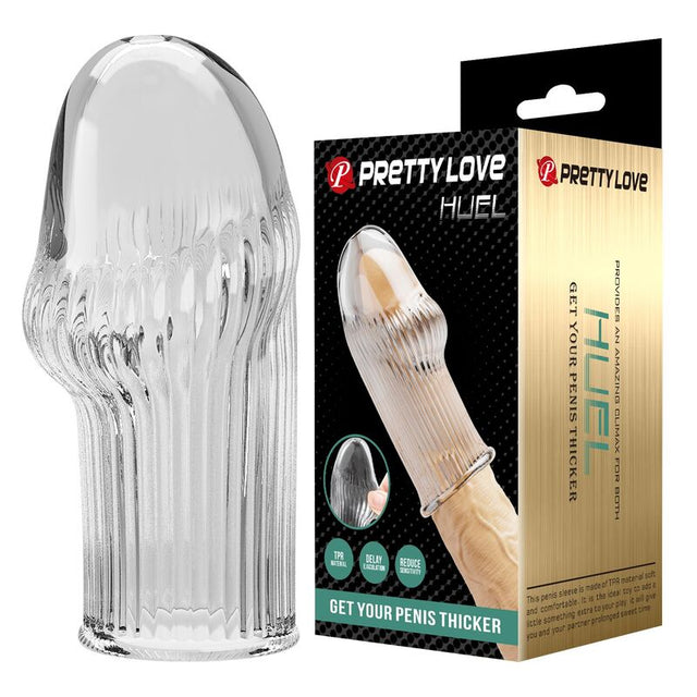 PRETTY LOVE MANCHON PENIS HUEL POUR UN PENIS PLUS EPAISSE TRANSPARENT