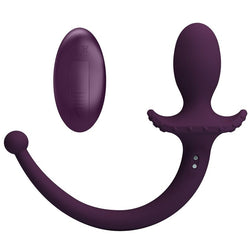 Plug anal vibrant à queue Lioea violet — emballage Pretty Love