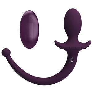 Plug anal vibrant à queue Lioea violet — emballage Pretty Love