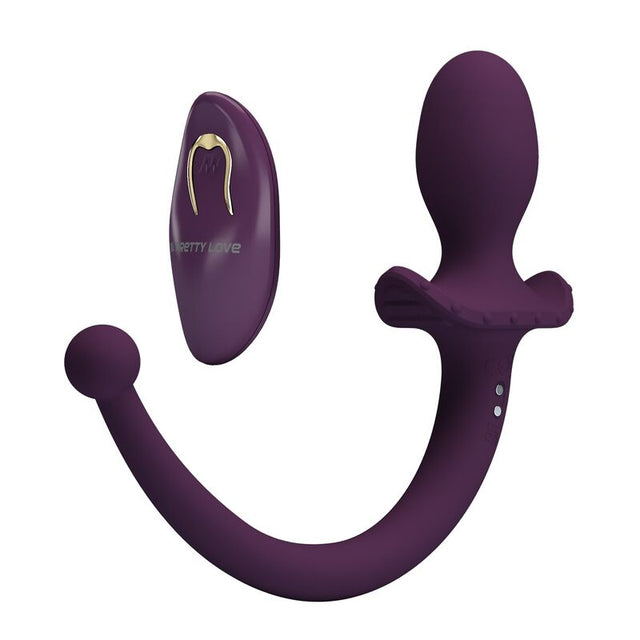 Plug anal vibrant à queue Lioea violet — avec télécommande et boîte