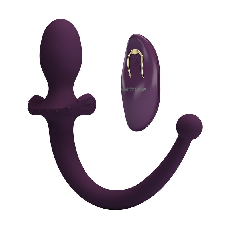 Plug anal vibrant à queue Lioea violet — télécommande