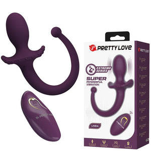 Plug anal vibrant à queue Lioea violet — ensemble complet