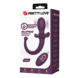 Plug anal vibrant à queue Lioea violet — avec pile AAA et câble magnétique
