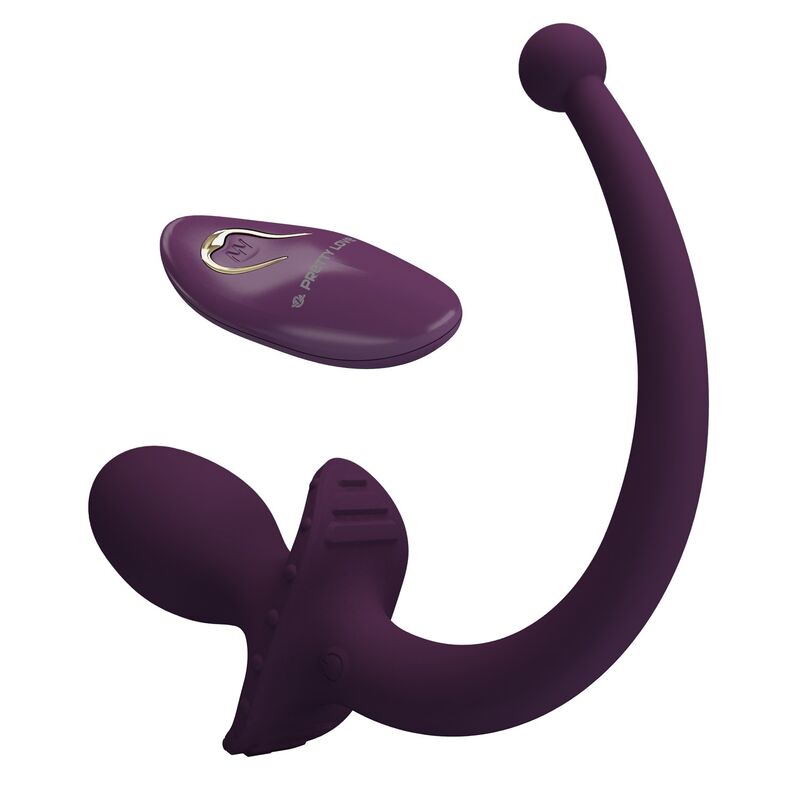 Plug anal vibrant à queue Lioea violet — queue flexible