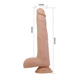 Dimensioni del dildo realistico Nolan