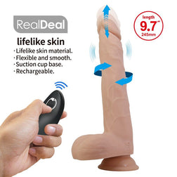 Dildo Nolan controllato a distanza con movimento e rotazione