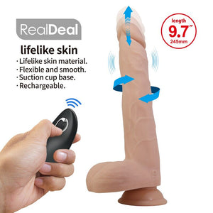 Dildo Nolan controllato a distanza con movimento e rotazione