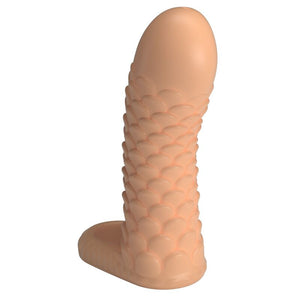 Vista de perfil de la funda Nesmith, con punta redondeada y escamas en el cuerpo