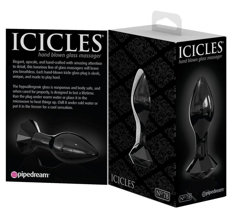 ICICLES N 78 PLUG ANAL EN VERRE