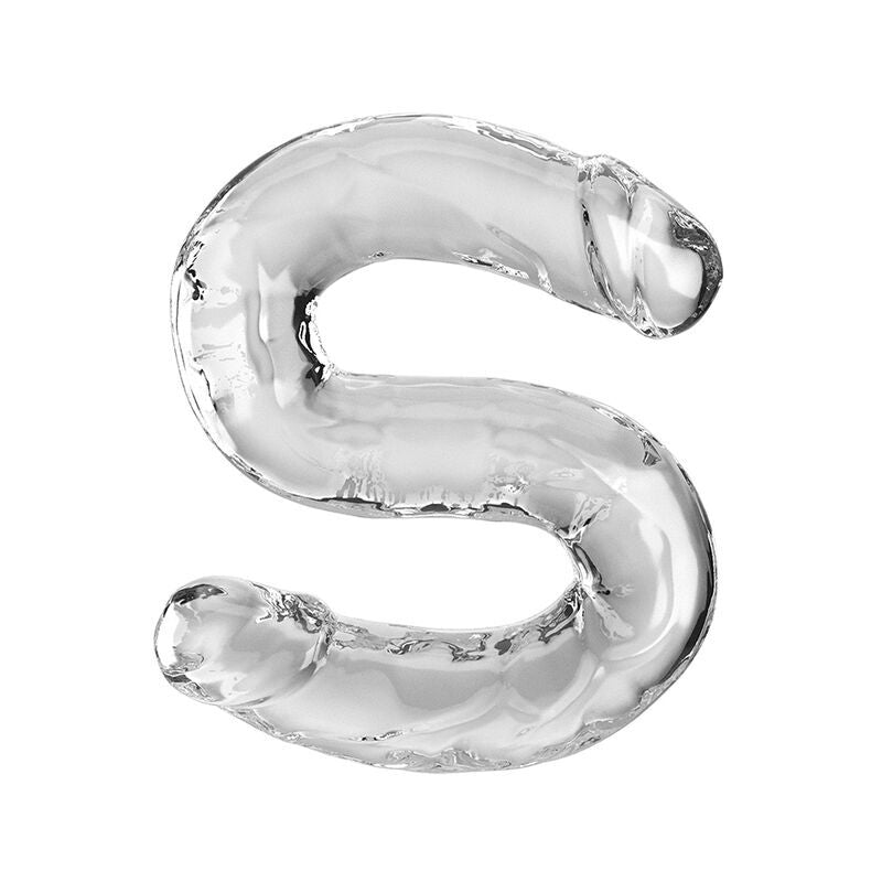KING COCK DOUBLE TROUBLE DOUBLE GODE 46 CM TRANSPARENT