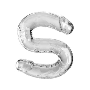 KING COCK DOUBLE TROUBLE DOUBLE GODE 46 CM TRANSPARENT