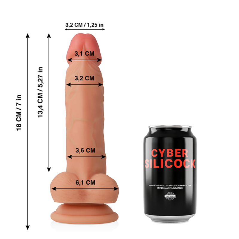 CYBER SILICOCK CONNOR SILICONE LIQUIDE SOUPLE ULTRA REALISTE 205 CM O 37 CM