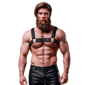 FETISH SUBMISSIVE ATTITUDE HARNAIS DE SPORT REGLABLE EN NEOPRENE POUR HOMMES