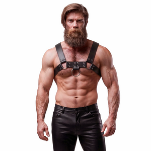 FETISH SUBMISSIVE ATTITUDE HARNAIS DE POITRINE EN ECO CUIR POUR HOMMES