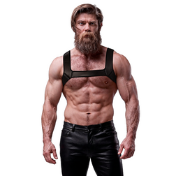 FETISH SUBMISSIVE ATTITUDE HARNAIS DE POITRINE EN NEOPRENE POUR HOMMES TAILLE L
