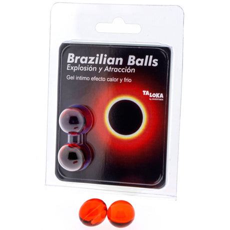 TALOKA 2 BOULES BRESILIENNES GEL EXCITANT EFFET CHAUD FROID
