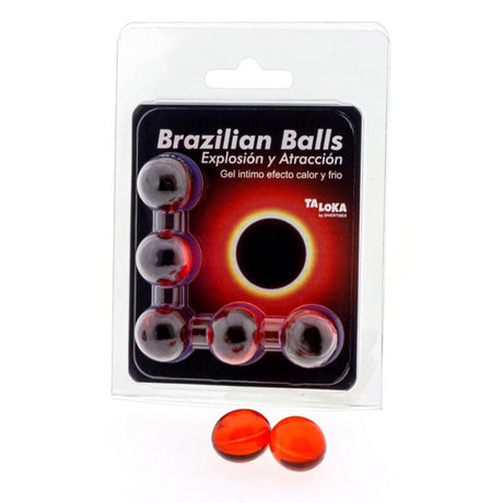 TALOKA 5 BOULES BRESILIENNES GEL EXCITANT EFFET CHAUD FROID