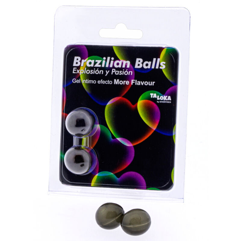 TALOKA 2 BOULES BRESILIENNES PLUS DEFFET DE SAVEUR GEL EXCITANT