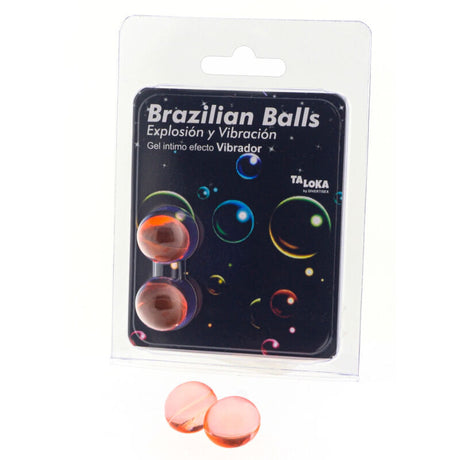 TALOKA 2 BALLES BRESILIENNES GEL EXCITANT EFFET VIBRANT