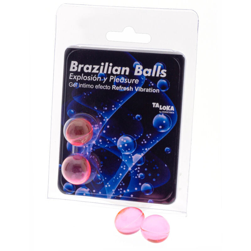 TALOKA 2 BALLES BRESILIENNES REFRESH EFFET VIBRANT GEL EXCITANT
