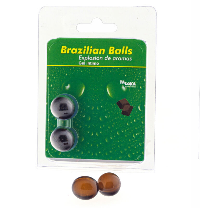 TALOKA GEL INTIME 2 BOULES BRESILIENNES AU CHOCOLAT
