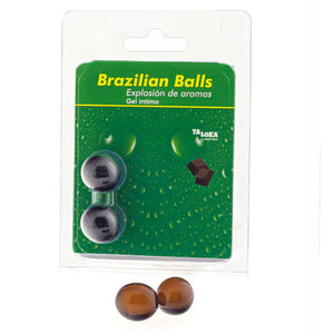 TALOKA GEL INTIME 2 BOULES BRESILIENNES AU CHOCOLAT