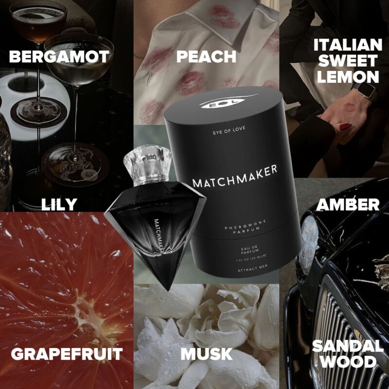 EYE OF LOVE PHEROMONES DE PARFUM LGBTQ MATCHMAKER BLACK DIAMOND POUR LUI 30 ML