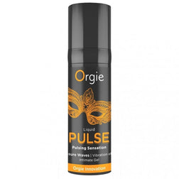 Flacon noir et orange du gel Liquid Pulse ORGIE
