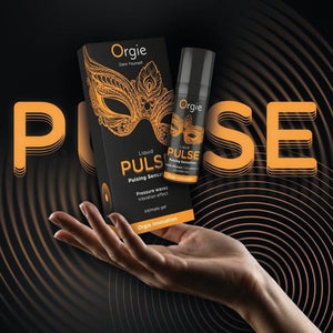 Présentation du flacon Liquid Pulse et de son étui sur fond noir