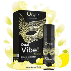 Dual Vibe Lemon Gin and Tonic avec illustration de citrons
