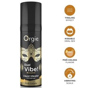 Dual Vibe Piña Colada ORGIE 15 ml et présentation des effets