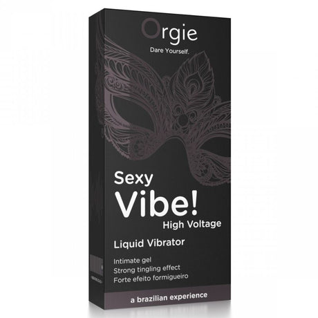 Étui noir du gel Sexy Vibe High Voltage ORGIE 15 ml