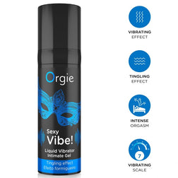 Gel Sexy Vibe classique ORGIE 15 ml et présentation des effets