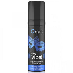Flacon noir et bleu du gel Sexy Vibe classique ORGIE