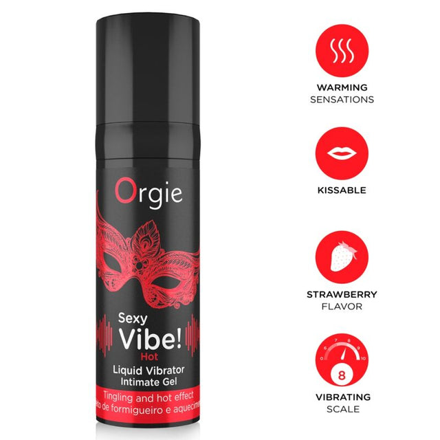 Gel Sexy Vibe Hot ORGIE 15 ml et présentation des effets